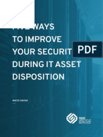 Five Ways To Improve Your Security During It Asset Disposition