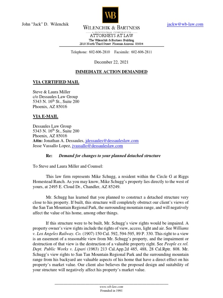 Letter - Circle G at Riggs Homestead Ranch | PDF | Covenant (Law ...