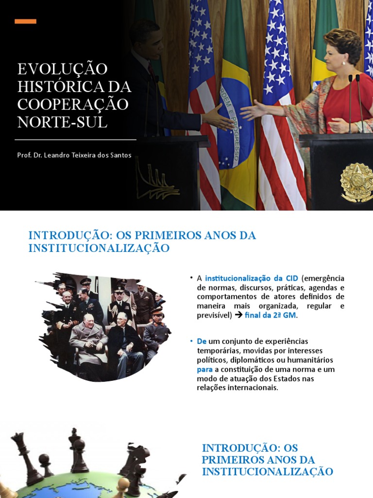 A evolução histórica da cooperação internacional para o desenvolvimento ...