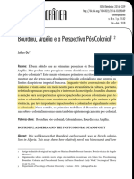 Bourdieu, Argélia e A Perspectiva Pós-Colonial