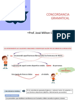 Concordancia Gramatical