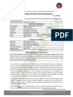 Constancia de Recepcion de Denuncias: Datos Del Denunciante