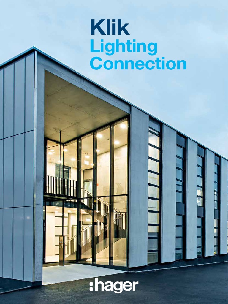Hager Klik Lighting Connection Catalogue PDF Lighting Electrical