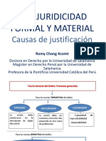 Antijuricidad y Causas de Justificación