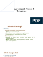 Planning Concepts and Management by Objectives