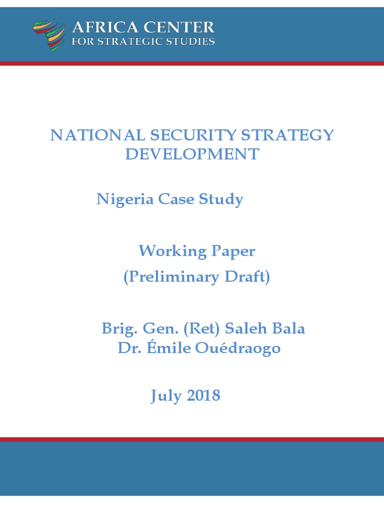 Nigeria's 2014 National Security Strategy | PDF | United States ...