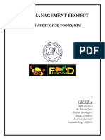 Brand Management Project: Brand Audit of SK Foods, Gim