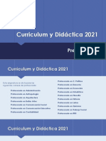 Presentacion Curriculum y Didactica 2021