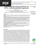 Unveiling The Success Factors of BTS A Mixed-Methods Approach (2020)