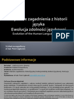 Wykład Monograficzny DR Hab. Piotr Cegłowski