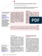 Diagnostic D'une Polyarthrite Rhumatoïde Débutante