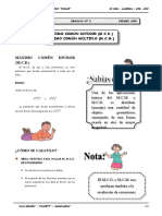 IV Bim - 1ero. Año - Guía 3 - MCD - MCM