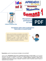 Semana 1 - Actividad 3 - Matematica 1° y 2° Grados