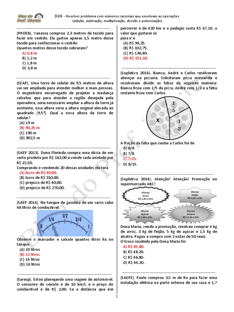 Operações Matemáticas - Adição, Subtração, Multiplicação E Divisão - Em  Madeira - Alex Brinquedos