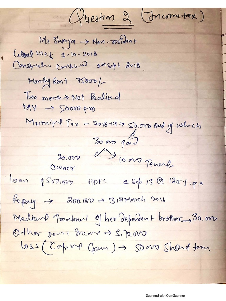 Tax Assignment 2nd Year PDF