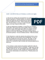 CLASE 6 LECCIÓN 42 Dios Es Mi Fortaleza. La Visión Es Su Regalo.