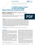 Transient Frequency Stability Emergency Control For The Power System Interconnected With Offshore Wind Power Through VSC-HVDC