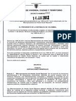 Decreto 1310 - 14 Junio 2012