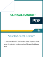 Clinical Hand Off