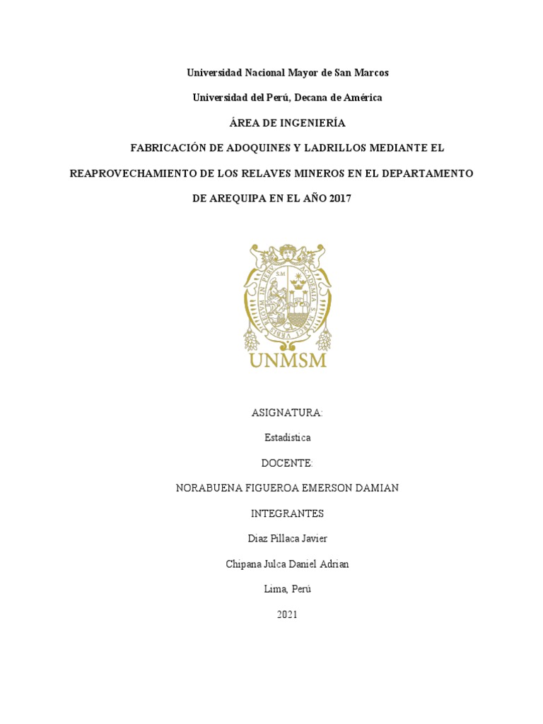 Reaprovechamiento de Relaves en Arequipa | PDF | Minería | Residuos