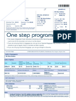 Integrated Travel Document with Boarding Pass and Flight Details