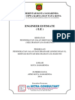 ENGINEER ESTEMATE (E.E) Kertak Hanyar