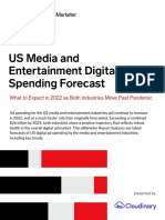 Emarketer US Media and Entertainment Digital Ad Spending Forecast