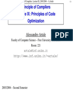 Principles of Code Optimization