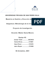 Informe Metodología de La Investigación