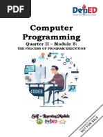 Computer Programming: Quarter II - Module 5