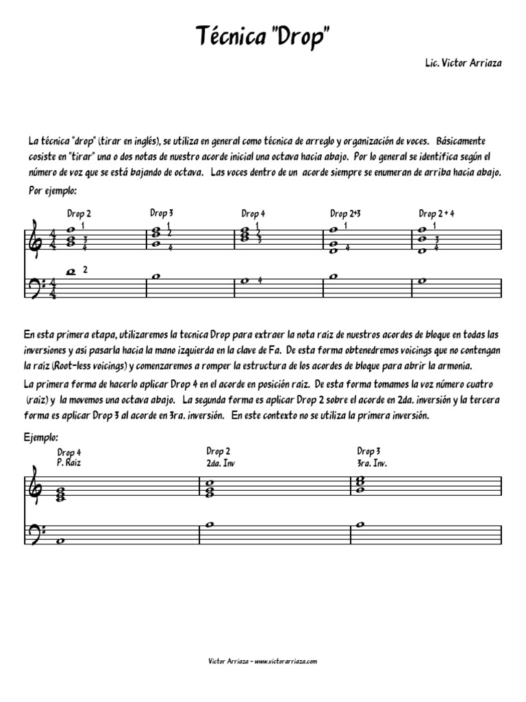 Drops - Piano | PDF | Acorde (Música) | Musicología