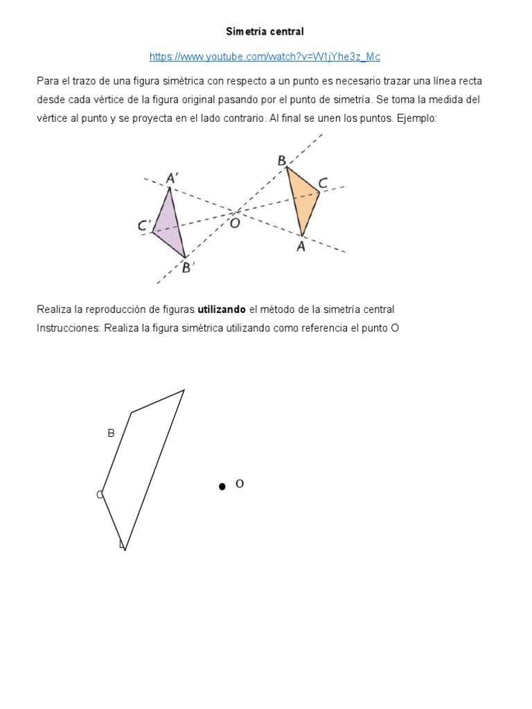 (D) Simetría Central | PDF