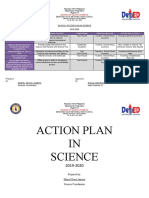 School Action Plan in Science: Objectives/Targets Strategies/Activities Timeframe Person Involve Expected Output