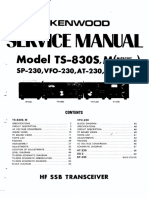 KENWOOD TS 830 Service Manual