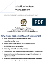 Introduction To Asset Management: Prof. Khanindra Pathak, Department of Mining Engineering