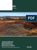 Book Anuario Mineral Brasileiro Metalicos 2016