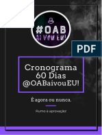 Cronograma 60 Dias #OABaívoueu