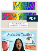 Tipos y clasificaciones de acabados textiles