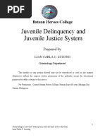 Juvenile Delinquency and Juvenile Justice System: Bataan Heroes College