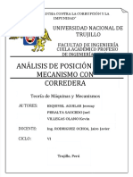 PDF Informe n03 Laboratorio de Maquinas y Mecanismos Analisis de Posicion de Un Mecanismo Con Corredera - Compress