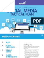 2014 Sample Social Media Tactical Plan