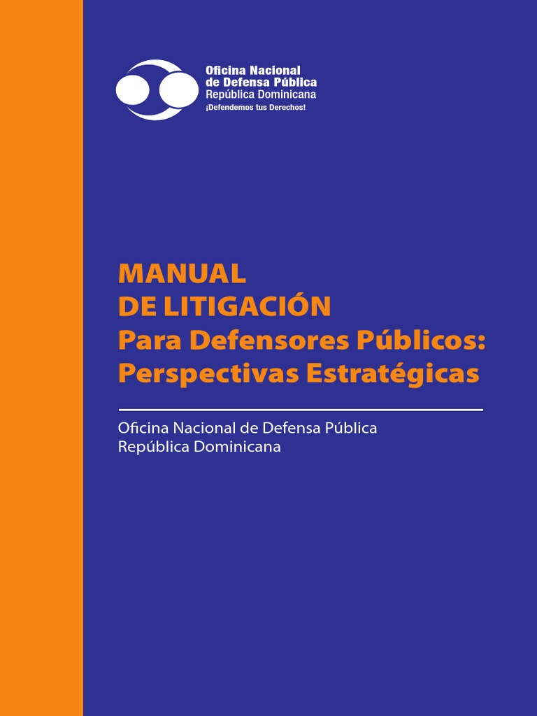 Manual Defensores Publicos ENJ | PDF | Procedimiento Criminal | Derecho  penal, image size:768x1024