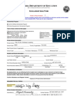 Florida Department of Education Scholarship Issue Form