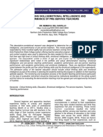 Critical Thinking Skills Emotional Intelligence and Performance of Pre-Service Teachers