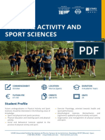 Physical Activity and Sport Sciences: Bachelor'S in