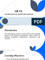 CHAPTER VI - International Monetary System