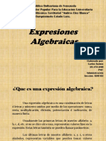 Expresiones Algebraicas