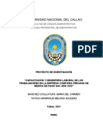 Capacitación y Desempeño Laboral de Los Trabajadores en La Empresa Compañia Peruana de Medios de Pago Sac Año 2020