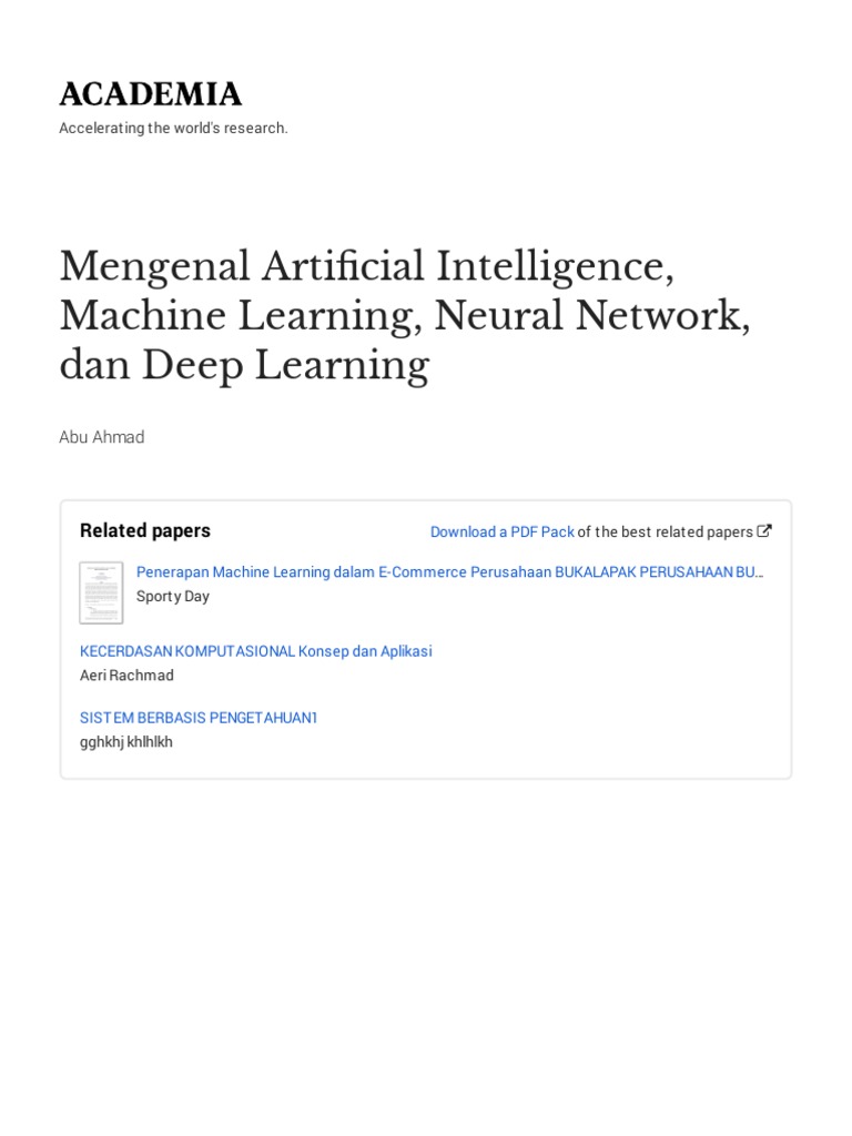 Perbedaan - Deep - Learn With Cover Page v2 | PDF