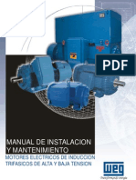 WEG Motor de Induccion Trifasicos de Alta y Baja Tension 10399279 Manual Espanol